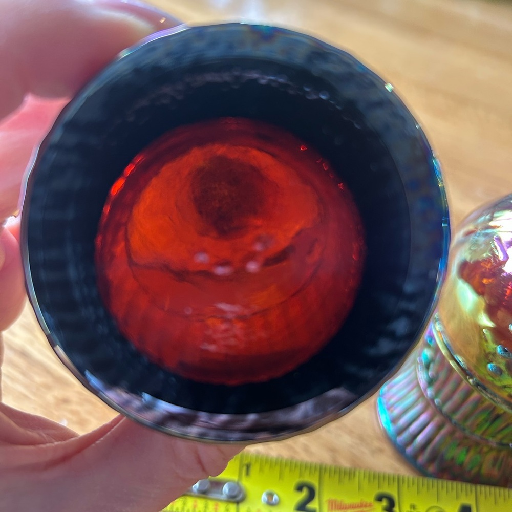Vintage Carnival Glass Salt & Pepper Shakers - Picture 6 of 10